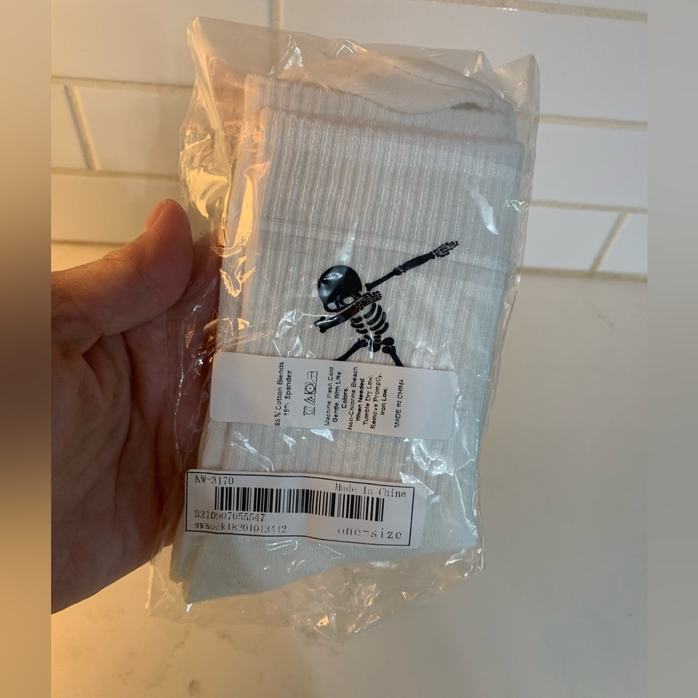 Skelton socks.
